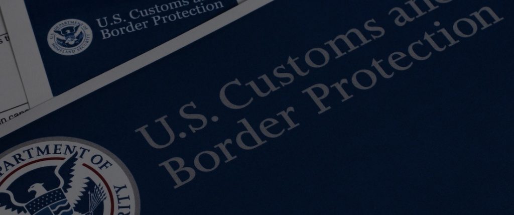 En-tête de document du U.S. Customs and Border Protection